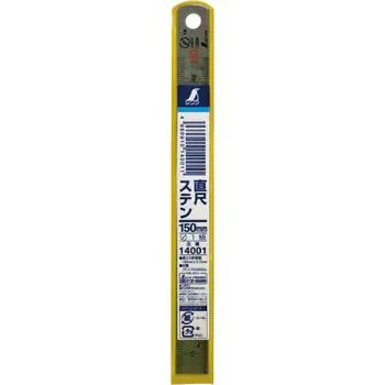 直尺ステン 赤数字入 JIS