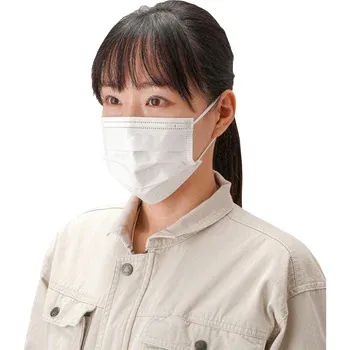 4層プリーツマスク ホワイト 50枚入